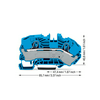 2016-7604 2-cond. supply tbs for distr. boxes blue