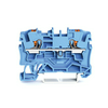 Átmenő sorkapocs nyomógombos TS35 1-szintes 32A 0,75-4mm2 kék rugószorításos rugószorításos WAGO