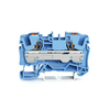Átmenő sorkapocs nyomógombos TS35 1-szintes 41A 1,5-6mm2 kék rugószorításos rugószorításos WAGO