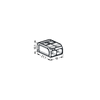 Vezetékösszekötő oldható 37A/440V AEx eb IIC 2-pólus 0.5-6mm2 37A 440V színtelen WAGO