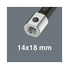Adapterbetét önbeálló kulcsfej/nyomaték-hajtókarhoz 14x8/9x12mm  7779/2 WERA