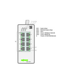 Ipari switch DIN-(kalap)sínre Ethernet 8x10/100/1000Mbps RJ45-port menedzselhető IP30 Lean Managed WAGO