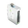 Ipari switch DIN-(kalap)sínre Ethernet 16x10/100/1000Mbps RJ45-port menedzselhető IP30 Lean Managed WAGO