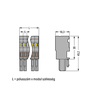 8p anyacsatlakozó 8P 32A 500V termoplaszt 0.08-4mm2/sokerű 0.08-4mm2/tömör szürke WAGO