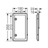 Ablak IP54 lakatolható fogyasztásmérőhöz 140mm-sz 310mm-ma NZKL54 ENYMETER Hensel