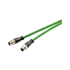 Adatátviteli patch kábel ipari Ethernet FC TP 2xM12 0,3m Cat5e 4x sodrott négyes SIMATIC SIEMENS