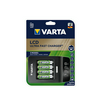 Akkumulátor gyorstöltő AA (ceruza/AAA (mikro) +4db 2100mAh AA (15min)  LCD VARTA