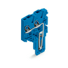 Anyacsatlakozó zárómodul 1P 13.5A 500V termoplaszt 0.14-1.5mm2/sokerű kék X-COM S-Mini WAGO