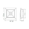 LED biztonsági világítás készenléti folyosó 3W 220-240V AC CL-313 C/F SLAVE/CON/MB ASM-Security