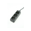 Asztali elosztósor H05VV-F 3500W 1.5mm2 3m 3x2P+E/230V 16A fekete as Schwabe
