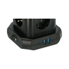 Asztali elosztótorony 3680W 2xUSB-A/18W+USB-C/20W 1.35mm2 2m 8x2P+F/230V 16A kapcsolós LECTRA