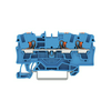 Átmenő sorkapocs TS35 1-szintes 32A 0.75-4mm2/érvéghüvely kék rugószorításos rugószorításos WAGO