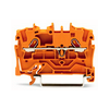 Átmenő sorkapocs TS35 1-szintes 18A 0.75-1.5mm2 narancs rugószorításos rugószorításos WAGO