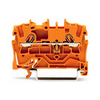 Átmenő sorkapocs TS35 1-szintes 24A 0.75-2.5mm2 narancs rugószorításos rugószorításos WAGO