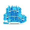 Átmenő sorkapocs N/N TS35 2-szintes 24A 0.75-2.5mm2 kék rugószorításos rugószorításos WAGO