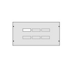 Beépítőkészlet x/h250/HNB/HNC/HEC megszakító függ. 300mm 800mm x 100mm Quadro Hager