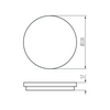 BENO 12-18W CCT-O-SEG Védett UFO LED 12-18W CCT 3000/4000/6500K step dimm IP54 kerek+SZENZOR szürke max 1740lm mikrohullámú