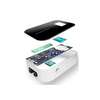 E-autó töltő LCD RFID kártyás 6m-kábel 3-fázis 1x 22kW fali 1xT1 IP66 műanyag Wallbox BESEN