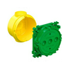 Betondoboz 1-es kerek 60mm-átmérő műanyag zöld KAISER