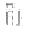 Betondoboz rögzítőszárny 56x120x14-34mm műanyag beépítődobozhoz SB-MK KOPOS
