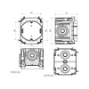 Betondoboz szögelhető 1-es téglalap 71mm x 90mm 68mm-átmérő műanyag narancs SB-KP KOPOS