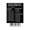 Imbusz és torx kulcskészlet 19-darabos 18-darab L-kulcs (9db 1,5-10mm-imbusz gömbfejű 9db-TX8-TX40) +szövettasak Big Pack Multicolour L-key/TORX WERA
