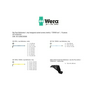 Imbusz és torx kulcskészlet 19-darabos 18-darab L-kulcs (9db 1,5-10mm-imbusz gömbfejű 9db-TX8-TX40) +szövettasak Big Pack Multicolour L-key/TORX WERA