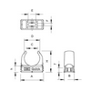 Bilincs M25 Quick 25mm-csőátmérőhöz műanyag 1db csőhöz szürke sorolható 2955 M25 OBO-BETTERMANN