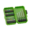 Bitkészlet 32db mágneses 5db/PH 5db/PZ 9db/TX 5db/lapos 3db/hex +5xHSS fúrófej dobozban TRACON
