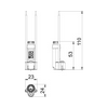 Biztosítóaljzat T-sorozatú FireBox leágazódobozokhoz 5x20mm csavaros TE-FH 520 OBO-BETTERMANN