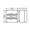 Biztosítós szekrény 3+PEN kapocs 4P 160A NH00 2db NH biztosító 300mm x 300mm x Mi 74250 Hensel