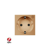 C7 RF relés 2P+F dugalj ZigBee LIVOLO gatewayhez arany 1x 16A 220-250V süllyesztett C721ZG LIVOLO