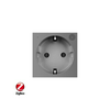 C7 RF relés 2P+F dugalj ZigBee LIVOLO gatewayhez fehér 1x 16A 220-250V süllyesztett C721ZW LIVOLO