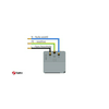 C7 RF relés 2P+F dugalj ZigBee LIVOLO gatewayhez fekete 1x 16A 220-250V C721ZB LIVOLO