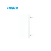 C7 vakfedél 1/2M műanyag fehér fényes kapocs üres-jel IP23 C7BLAW LIVOLO
