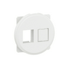 Céliane 1x vagy 2xRJ45 Keystone adapter burkolattal, fehér