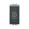 ChoruSmart antenna aljzat TV IEC/apa 1M beépített MM-végzáró 0.5dB/860MHz 0.8dB/2150MHz GEWISS