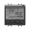 ChoruSmart szobatermosztát napi/heti LCD 2M fekete 40-5°C 230V  fűtés nyit/zár napiprogram GEWISS