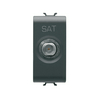 ChoruSmart antenna aljzat SAT F/anya 1M beépített átmenő 5dB/860MHz/vonali 5dB/860MHz GEWISS
