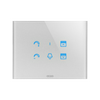 ChoruSmart keret 6modul (IT) vízszintes üveg titán kezeletlen fényes ICE TOUCH GEWISS