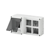 System szerelvénykombinációs doboz 8(2x2)SYSTEM-modul+4DIN- modul 2-egység szürke 27Combi GEWISS
