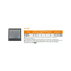 Padlódoboz csapófedél 230x230x55mm vasszürke 7011 230mm 8-modul KD1 Q2S R5 7011 Electraplan