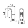 Kiegészítő csatlakozókapocs túlfeszültség-korlátozóhoz  STAK 25 DEHN