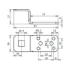 Csatlakozópánt Z-alakú furattal kezeletlen nemesacél V2A AL ZF B11.11 B5.2 6.5 L81 V2A DEHN