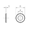 Csavaralátét 10.5mm-átmérő 30mm/ 1.5mm 964 M10 G30 G OBO-BETTERMANN