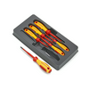 Csavahúzó készlet lapos 2,5-/4-/5,5-/6,5mm PHS1/PHS2/PZS1/PZS2 1000V 6-darabos KNIPEX