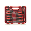 Csavarhúzó készlet piros-fekete edzett mágneses hegy 12-darabos 3-PH 3-PZ 6-lapos Tri-lobe S/Driver Set 4 - 12pc Milwaukee