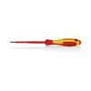 Csavarhúzó lapos piros-sárga 100mm-penge 1000V szigetelt KNIPEX