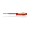 Csavarhúzó lapos (Slim) piros-sárga 125mm-penge 1000V szigetelt KNIPEX