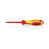 Csavarhúzó Torx piros-sárga 80mm-penge 185mm-hossz szigetelt 1000V 2-komponensű VDE KNIPEX